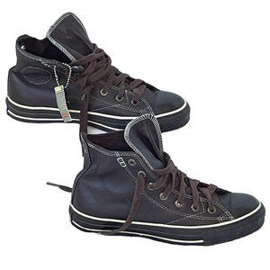 Converse Chuck Taylor NEW WITH TAGS High Tops Brown Tumbled Leather All Stars